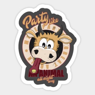 PartyCow Sticker